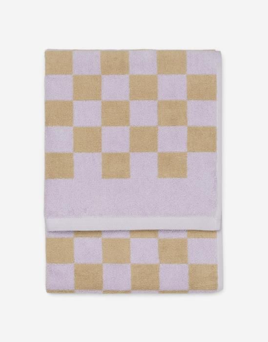 Marc O'Polo Checker Flieder Handtuch 50 x 100 cm