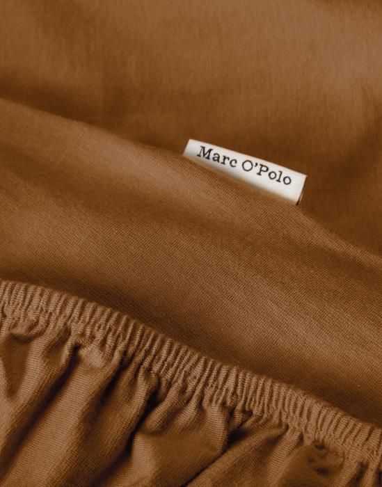 Marc O'Polo Premium Organic Jersey Warm Pecan Spannbettlaken 180-200 x 200-220 cm