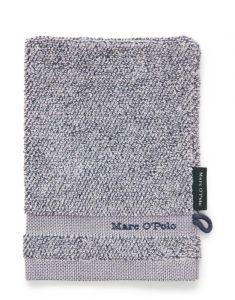 Marc O'Polo Melange Marine / Light Silver Waschhandschuhe 16 x 22 cm