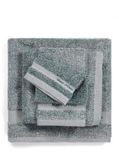 Marc O'Polo Melange Pine Green / Off White Waschhandschuhe 16 x 22 cm