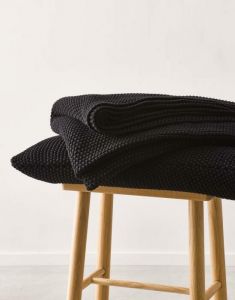 Marc O'Polo Nordic knit Schwarz Dekokissen 30 x 60 cm