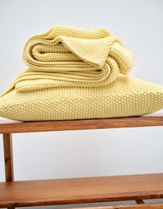 Marc O'Polo Nordic knit Pale Yellow Dekokissen 30 x 60 cm