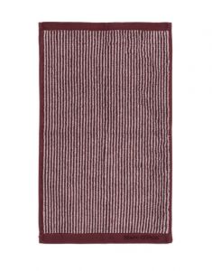 Marc O'Polo Timeless Tone Stripe Aubergine / Lavender Mist Gästetuch 30 x 50 cm