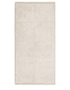 Marc O'Polo Timeless Tone Stripe Beige / Weiß Handtuch 70 x 140 cm