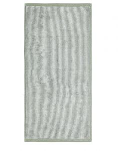 Marc O'Polo Timeless Tone Stripe Grün / Off White Handtuch 50 x 100 cm