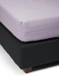 ESSENZA Minte Purple breeze Spannbettlaken 200 x 200 cm
