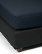 ESSENZA Premium Percale Nightblue Spannbettlaken 90 x 200 cm