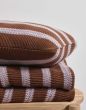 Marc O'Polo Structure knit Toffee Brown Tagesdecke 130 x 170 cm
