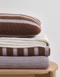 Marc O'Polo Structure knit Toffee Brown Tagesdecke 130 x 170 cm