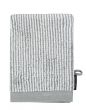 Marc O'Polo Timeless Tone Stripe Grau / Weiß Waschhandschuh 16 x 22 cm