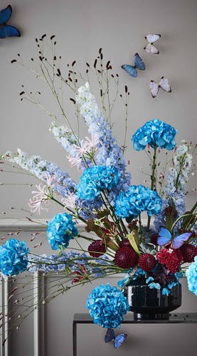 Screensaver blaue Blumenpracht in Vase