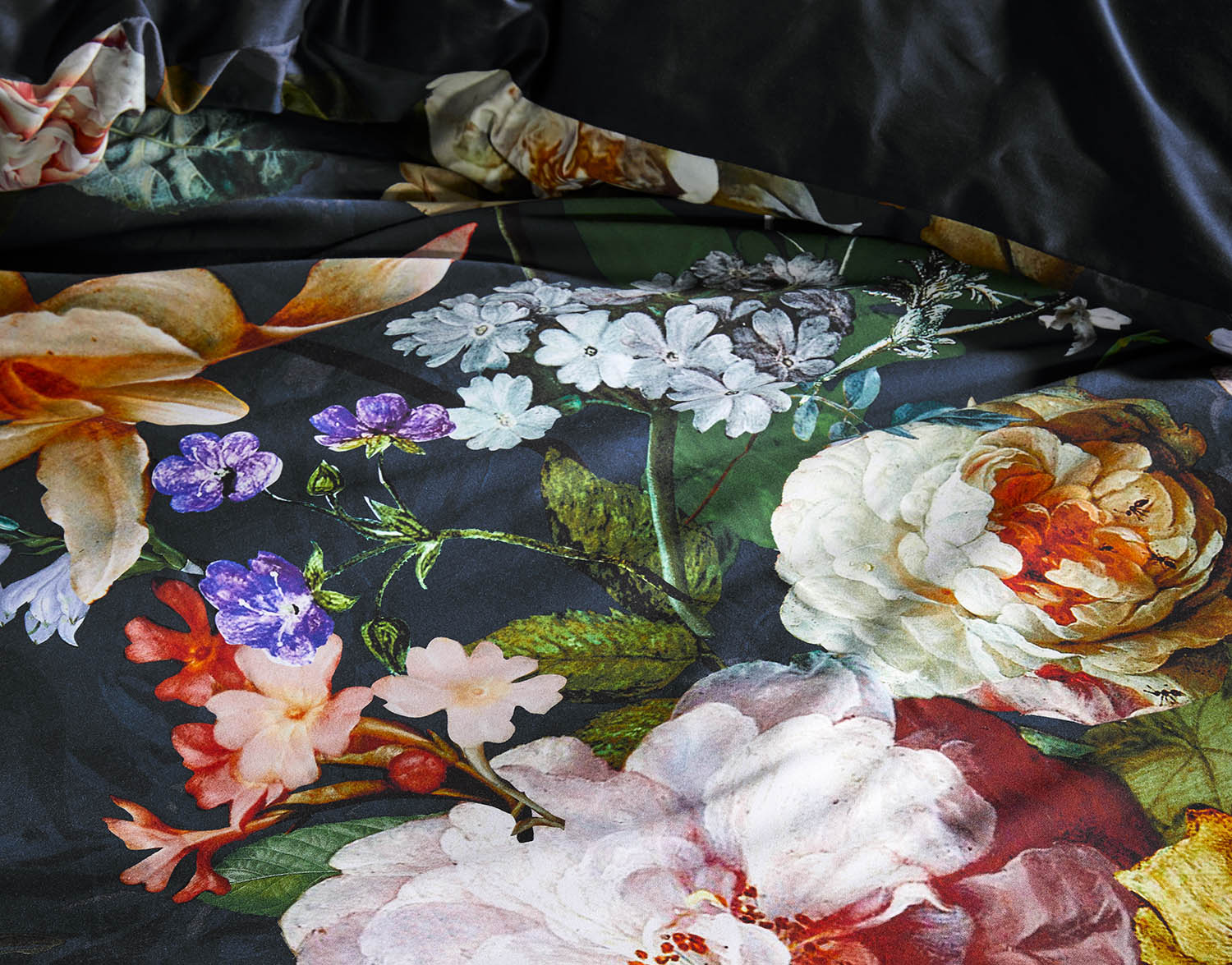 ESSENZA Fleur Nightblue Bettwäsche 135 x 200 cm