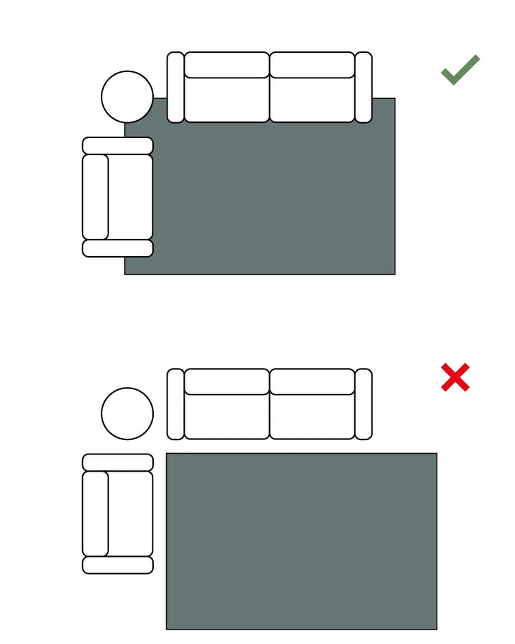 Den Teppich im Schlaf- oder Wohnzimmer platzieren: Tipps